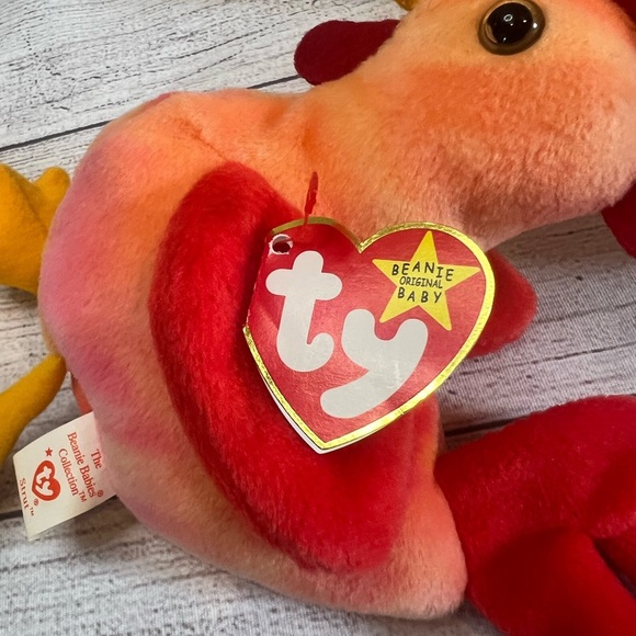 Ty Beanie Baby Strut (1996) 4th Gen Hang Tag, PVC Pellets, KR Tush Tag - Picture 9 of 9
